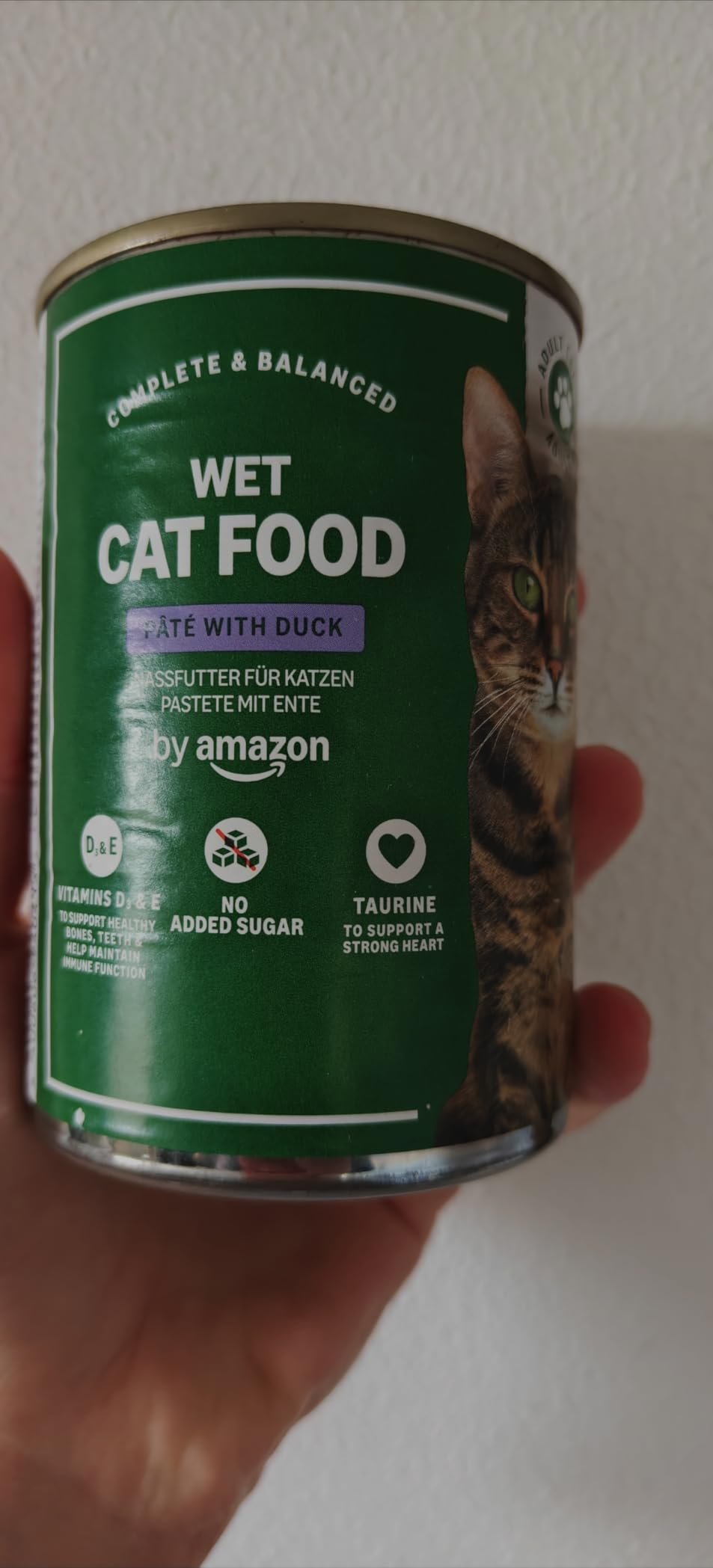by Amazon Cibo Umido Gatto Paté Anatra 12x400g Senza Cereali