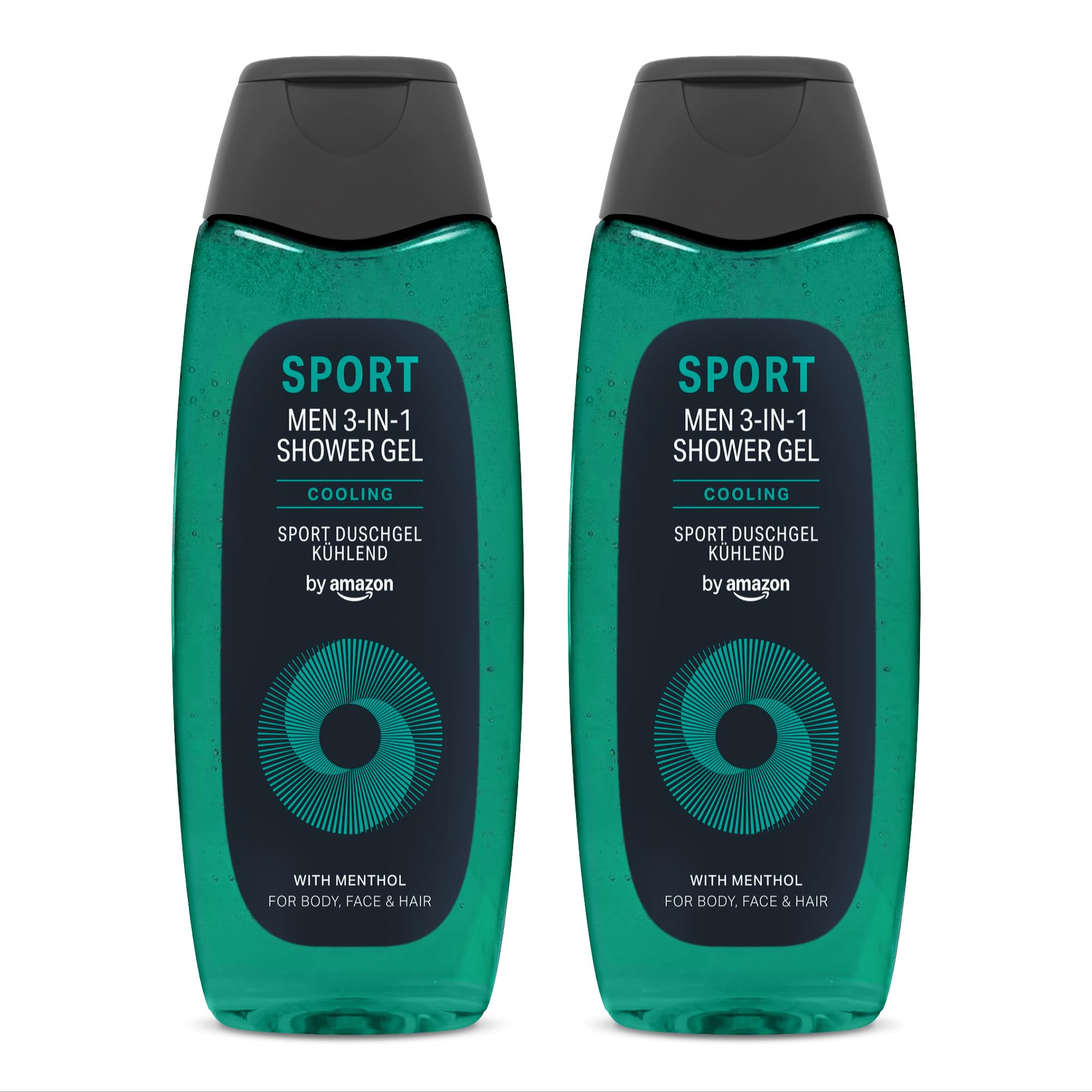 by Amazon Sport gel doccia 3 in 1 2 x 500 ml mentolo