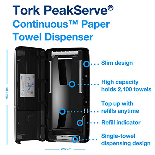 Tork PeakServe H5 552508 dispenser asciugamani nero