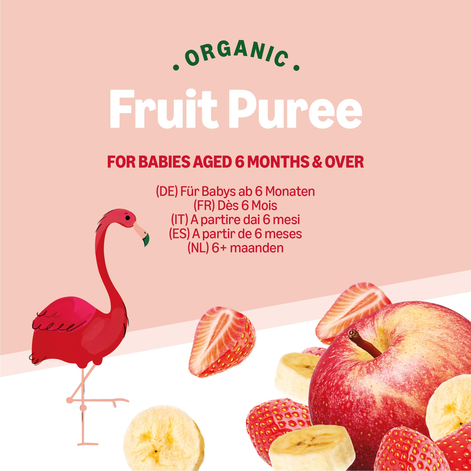 by Amazon purea mela banana fragola bio 6x90g bimbi