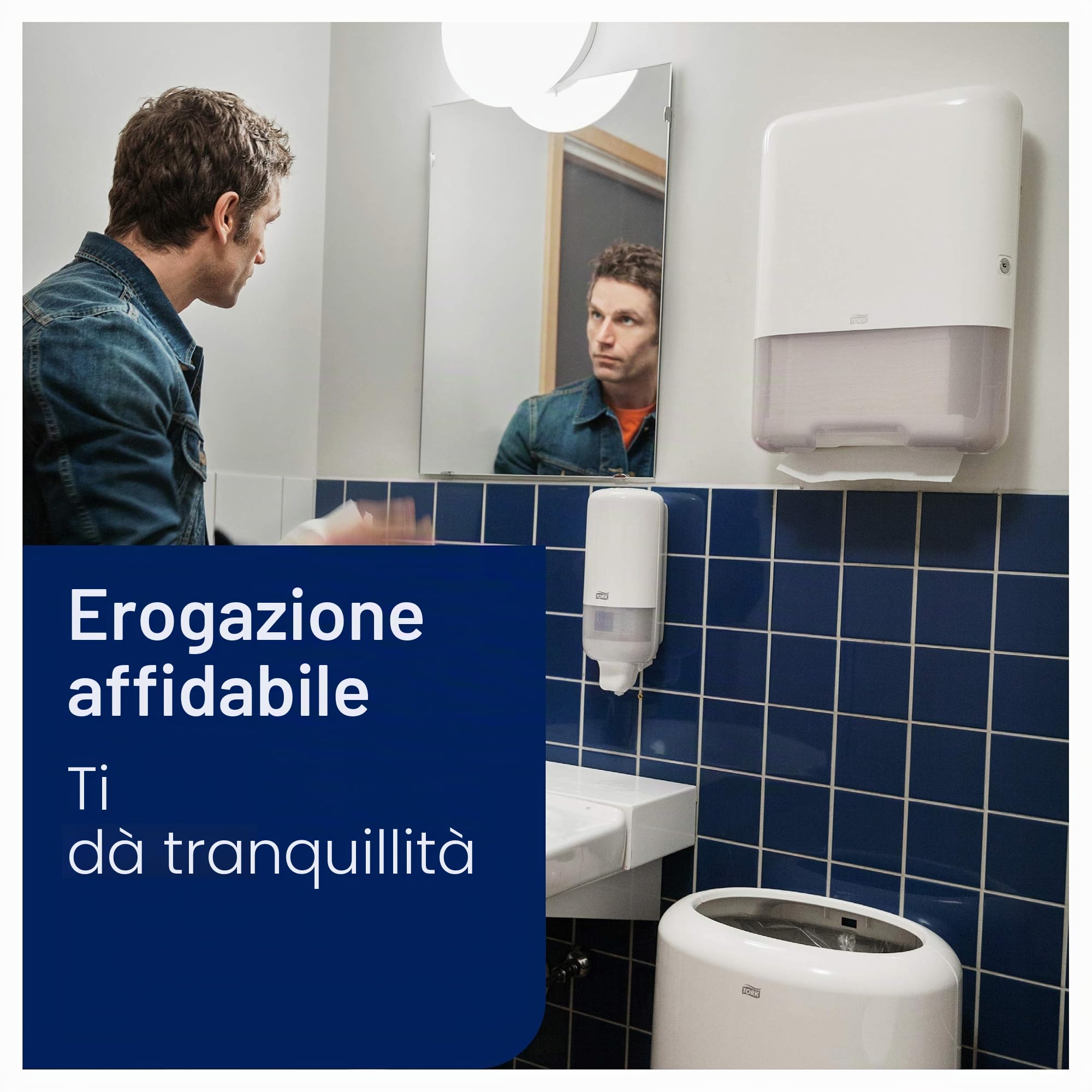Tork 953101 dispenser asciugamani mini bianco starter pack