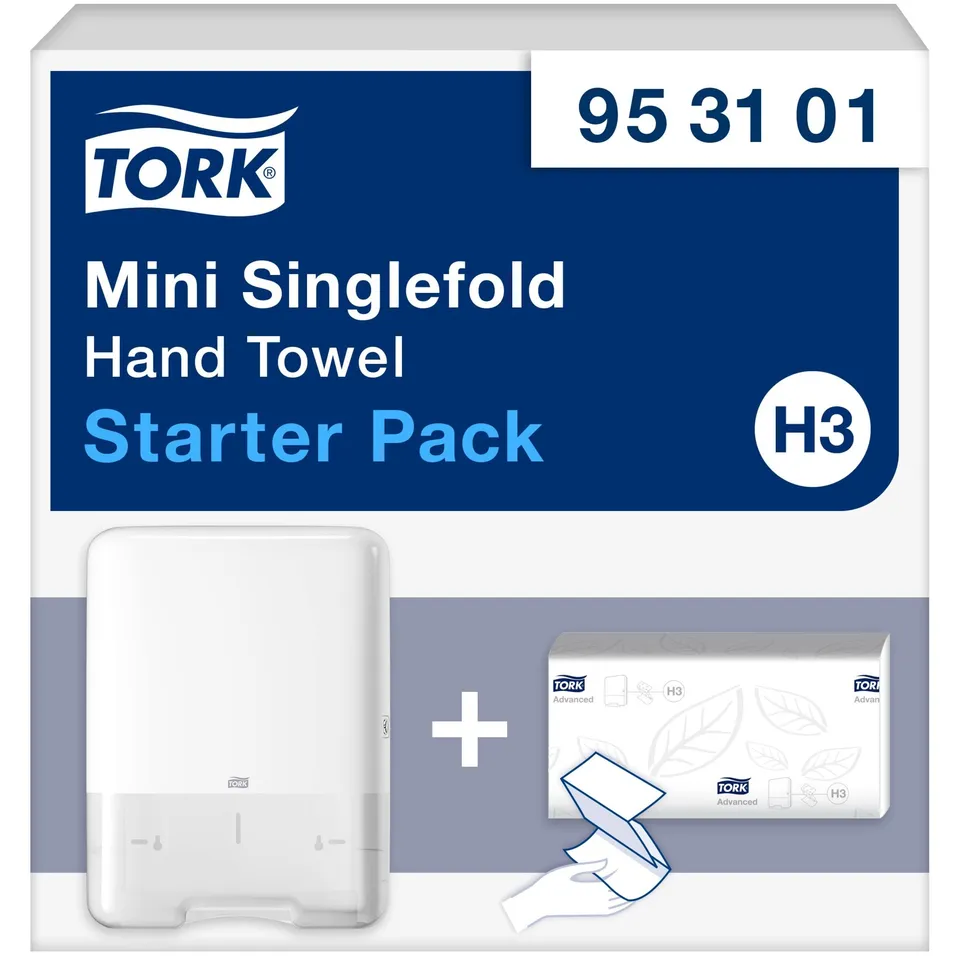 Tork 953101 dispenser asciugamani mini bianco starter pack