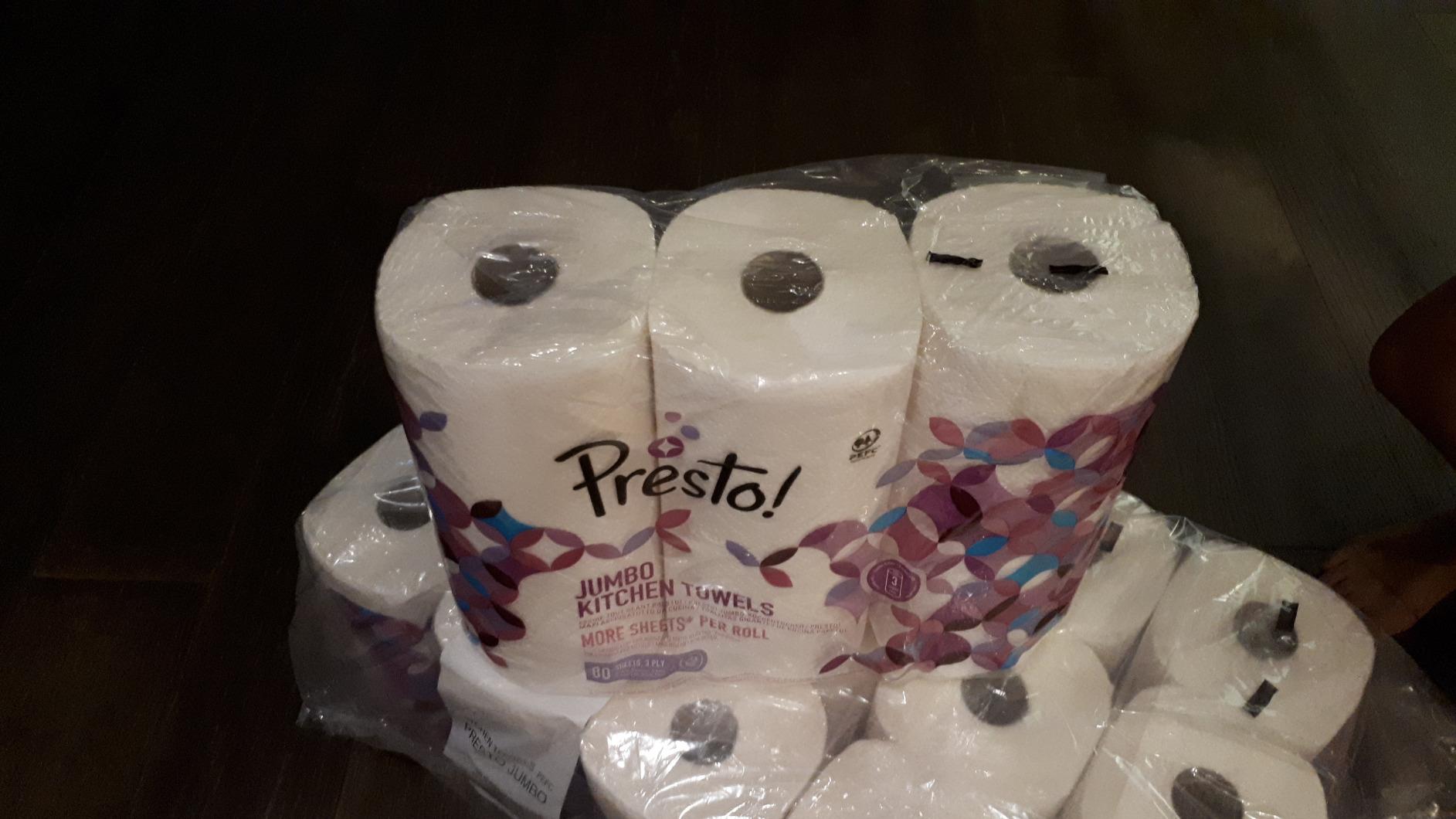 Presto Asciugatutto Jumbo carta cucina 18 rotoli 3 veli