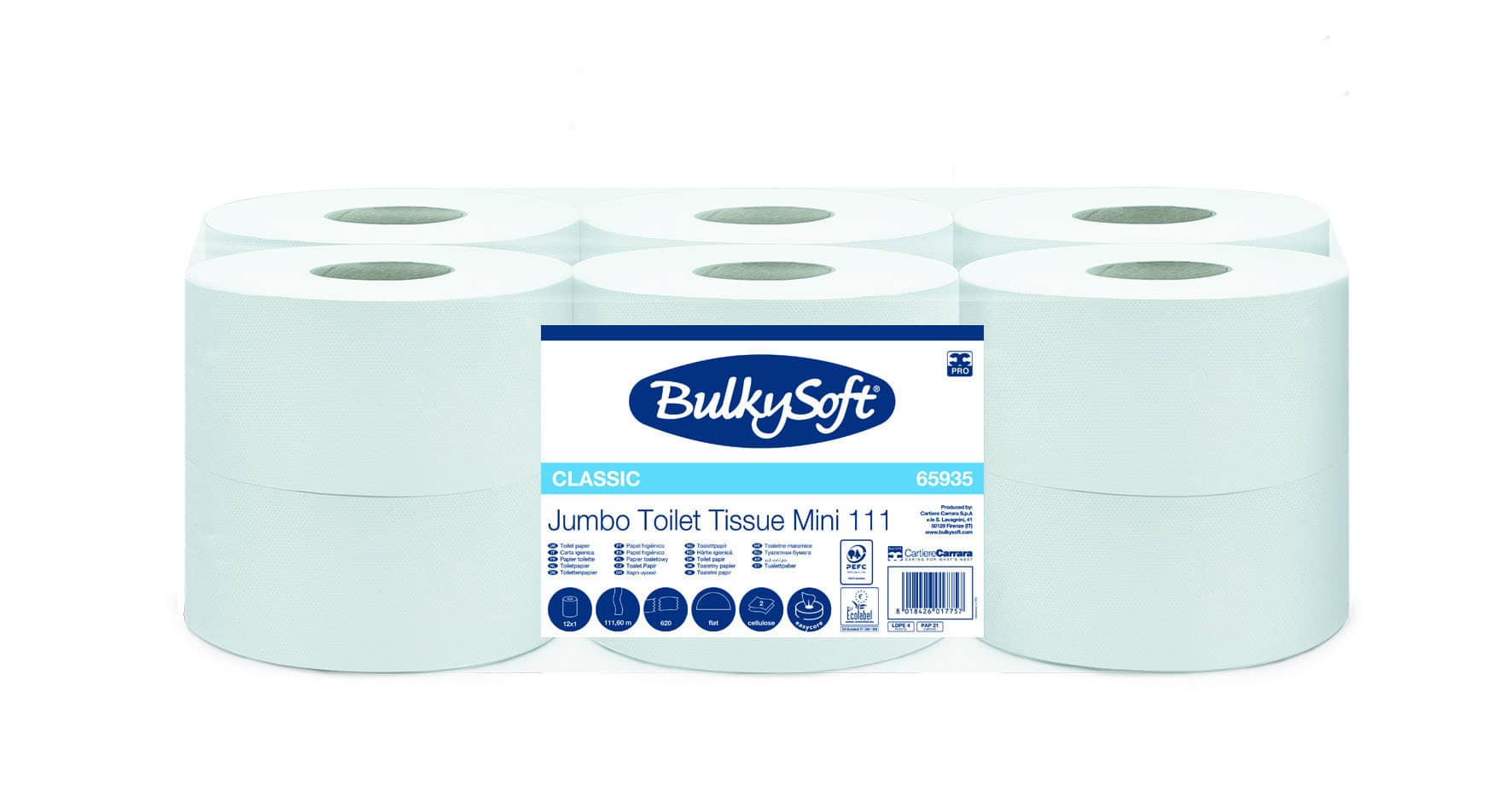 Bulkysoft Classic Mini 111 carta igienica jumbo rotolo