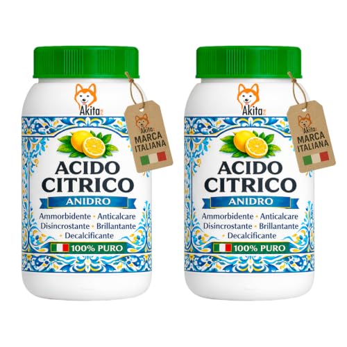 Akitaink Acido Citrico in Polvere 2 kg Multiuso