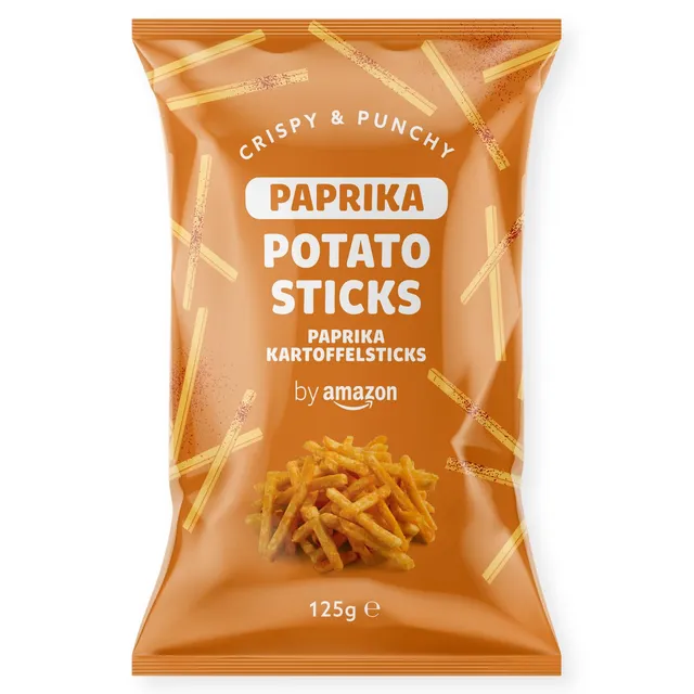 by Amazon Paprika bastoncini di patate 125 g snack