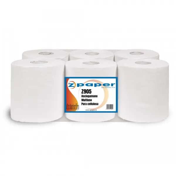Zpaper Z905 asciugamani multiuso 6 rotoli 2 veli