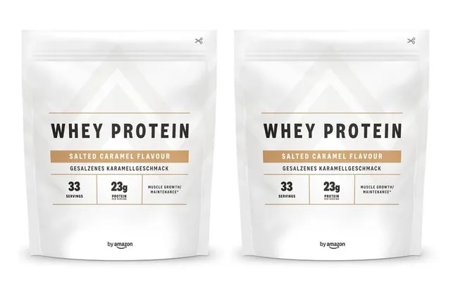 by Amazon Nutrition Siero Latte Proteine 2x1kg Caramello Salato