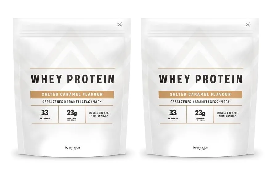 by Amazon Nutrition Siero Latte Proteine 2x1kg Caramello Salato