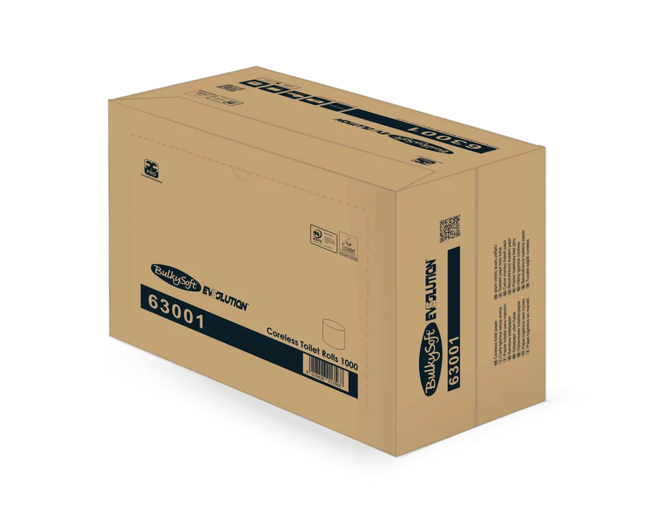 Bulkysoft Evsolution Coreless 1000 carta igienica senza anima