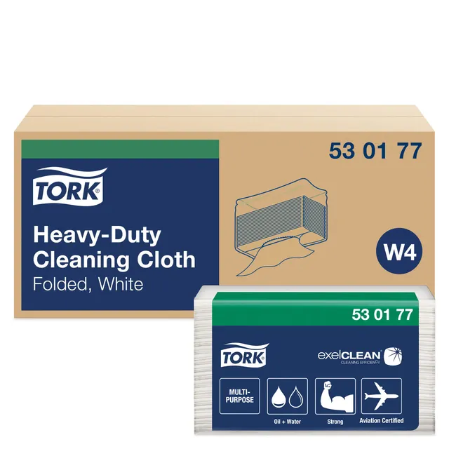 Tork 530177 panni pulizia bianchi W4 300 pz resistenti