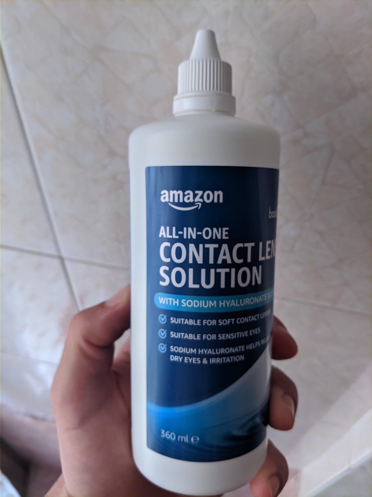 Healthcare by Amazon Tutto-in-uno lenti morbide ialuronato 3x360ml