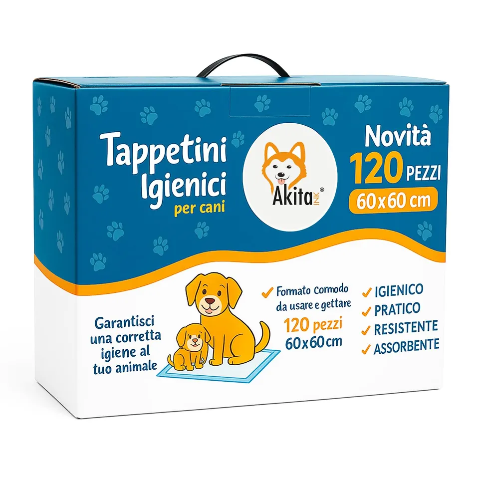 Akitaink traverse assorbenti 60x60 cm 120 pz antiodore