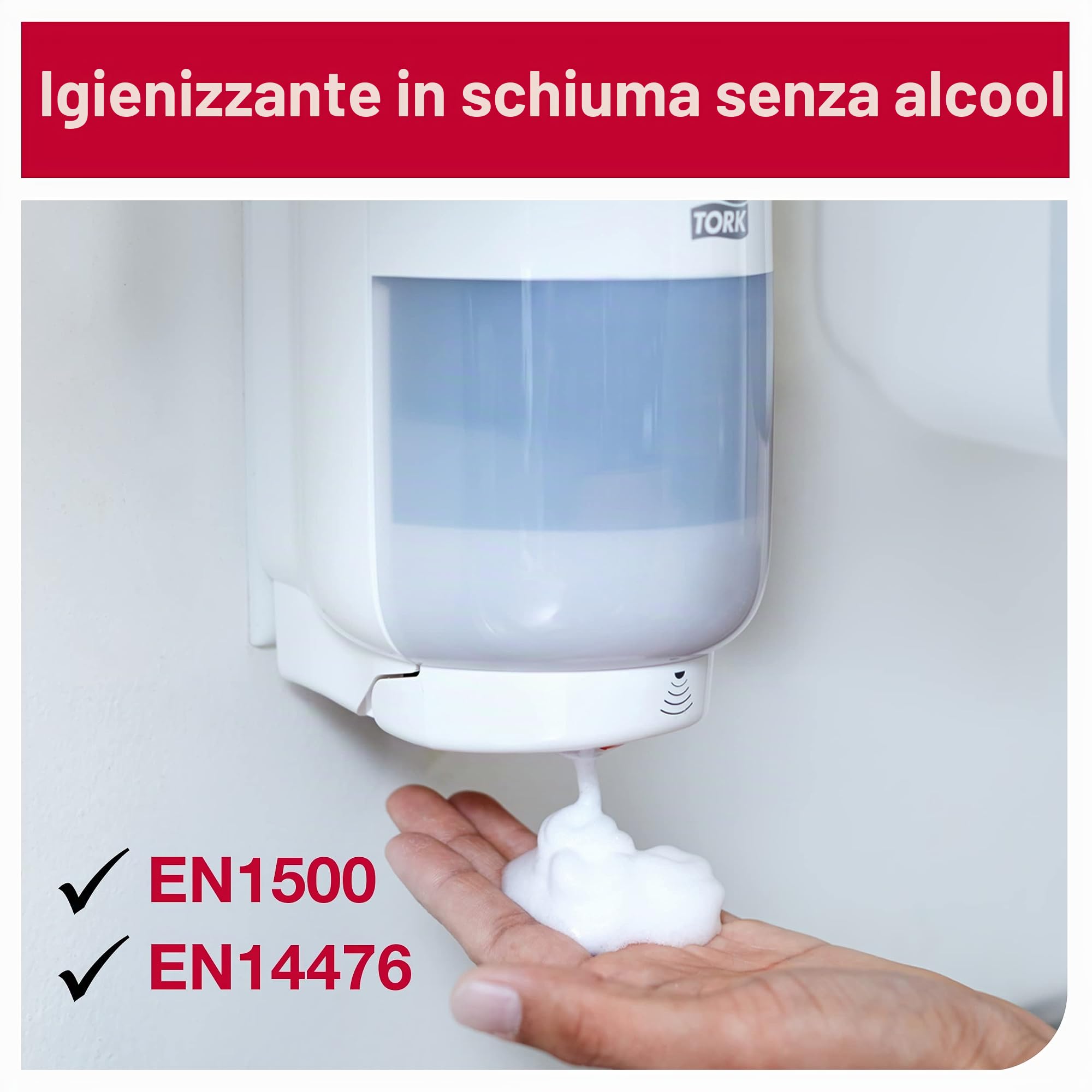 Tork S4 520202 schiuma igienizzante mani senza alcool 6x1000 ml
