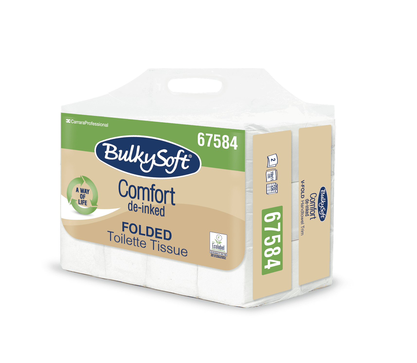 Bulkysoft Comfort Small Easybag carta igienica intercalata