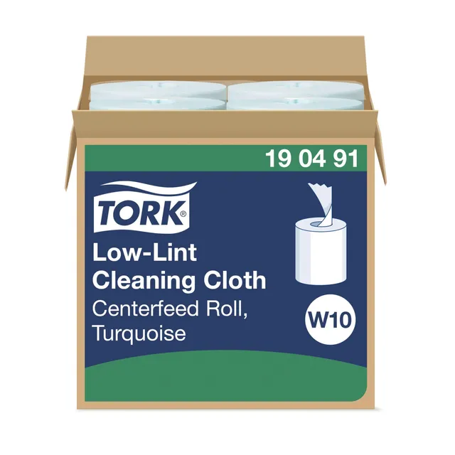Tork Low-Lint Panno Pulizia W10 Turchese 4x200 strappi