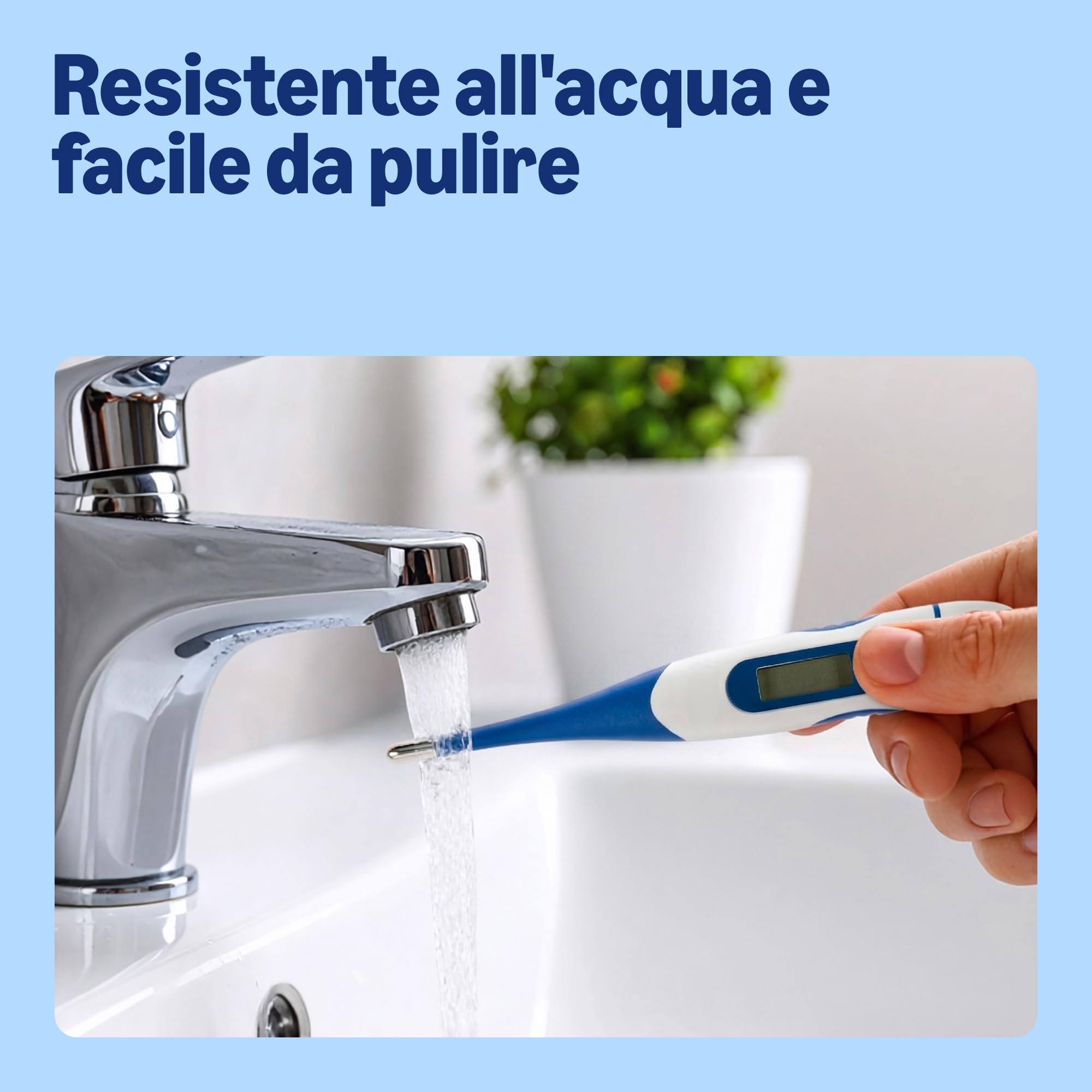 Healthcare by Amazon Termometro Digitale Blu Rapido