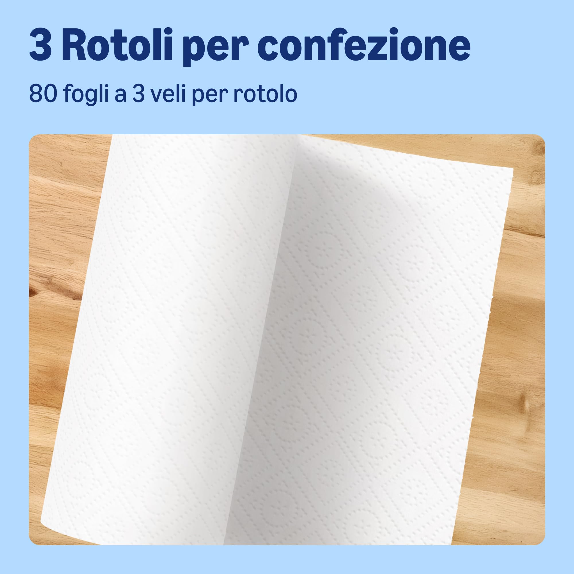 Presto Asciugatutto Jumbo carta cucina 18 rotoli 3 veli