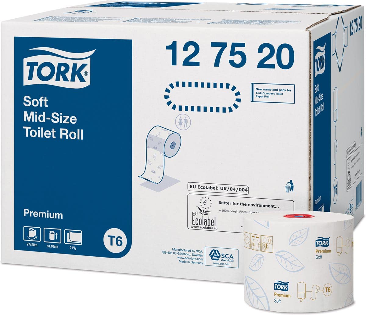 Tork 127520 carta igienica 2 veli 27 rotoli 90 m morbida