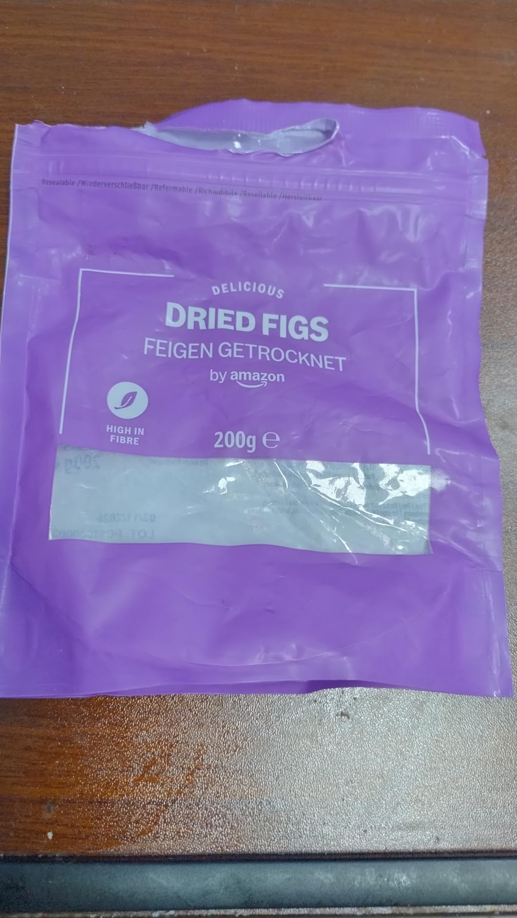 by Amazon fichi secchi snack vegano 200 g confezione da 6