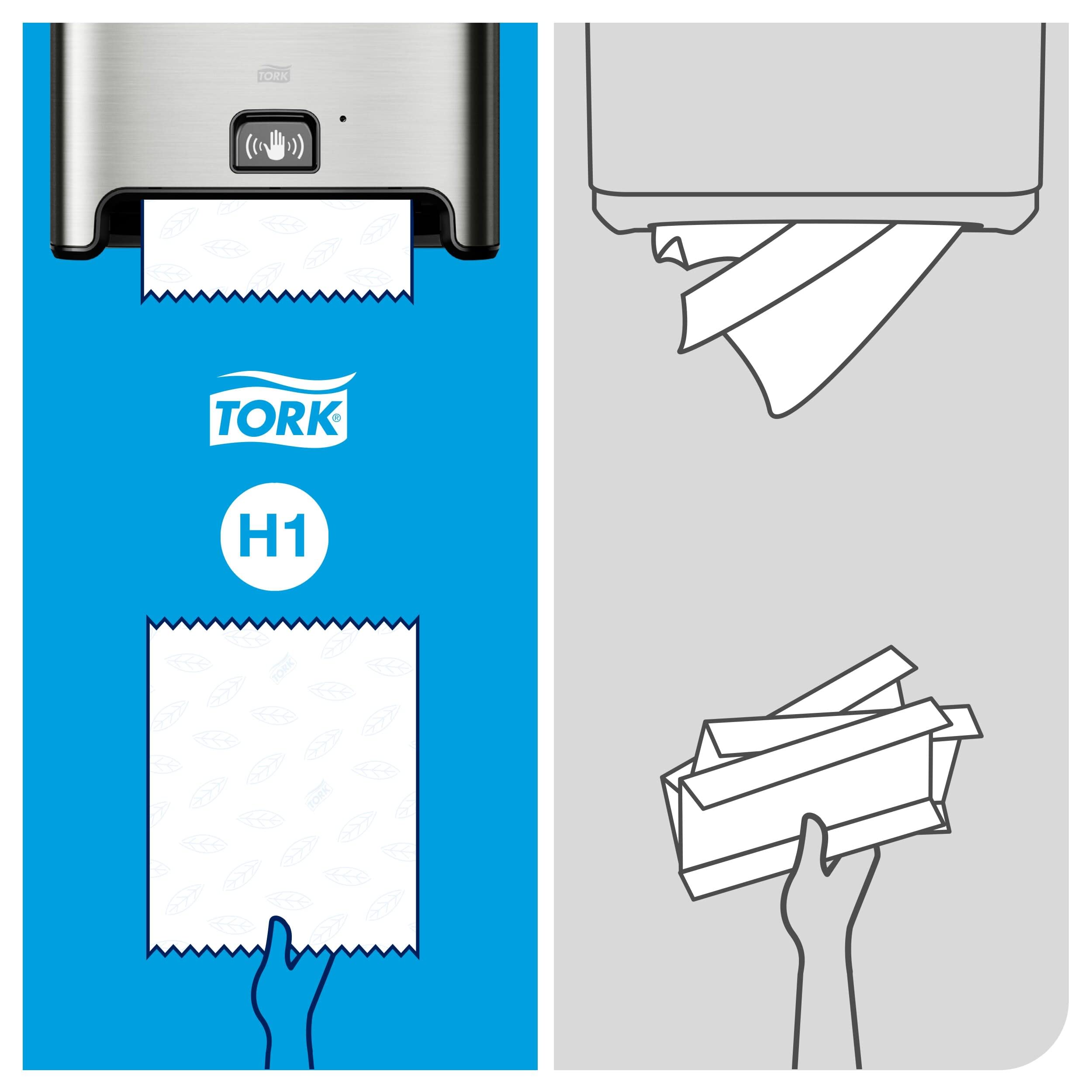 Tork Matic 460001 Dispenser Asciugamani H1 Acciaio Sensor
