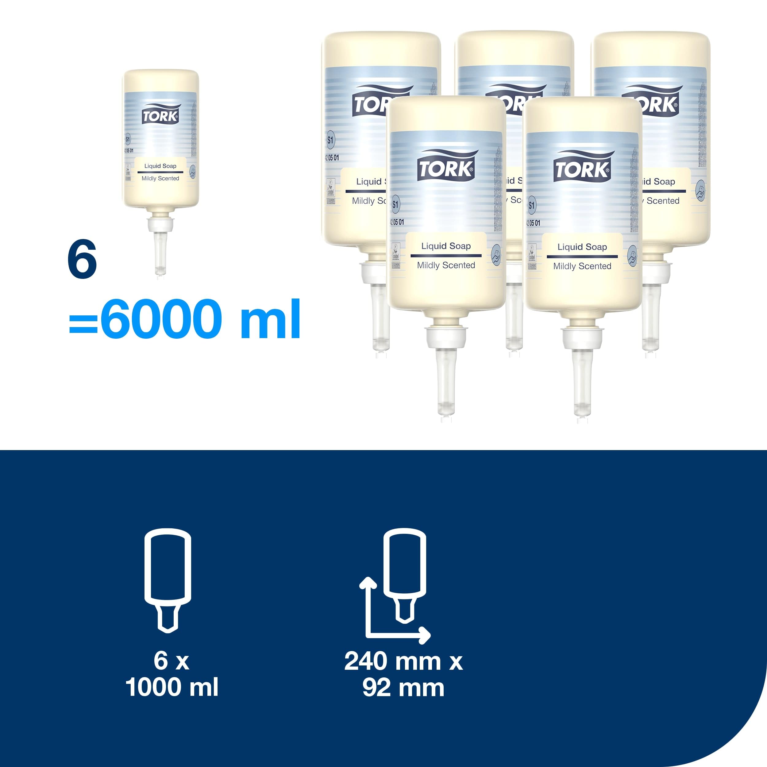 Tork 420501 Sapone Liquido Delicato Ricarica S1 1 Litro
