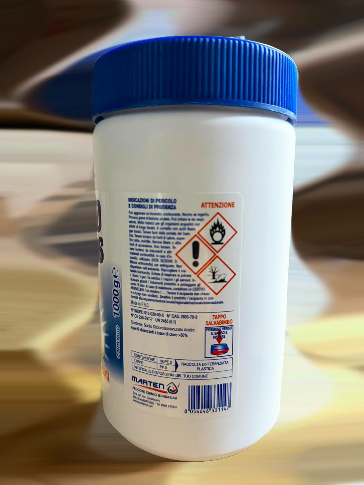 AkitaInk Cloro Tabs pastiglie candeggina 2 kg igienizzanti