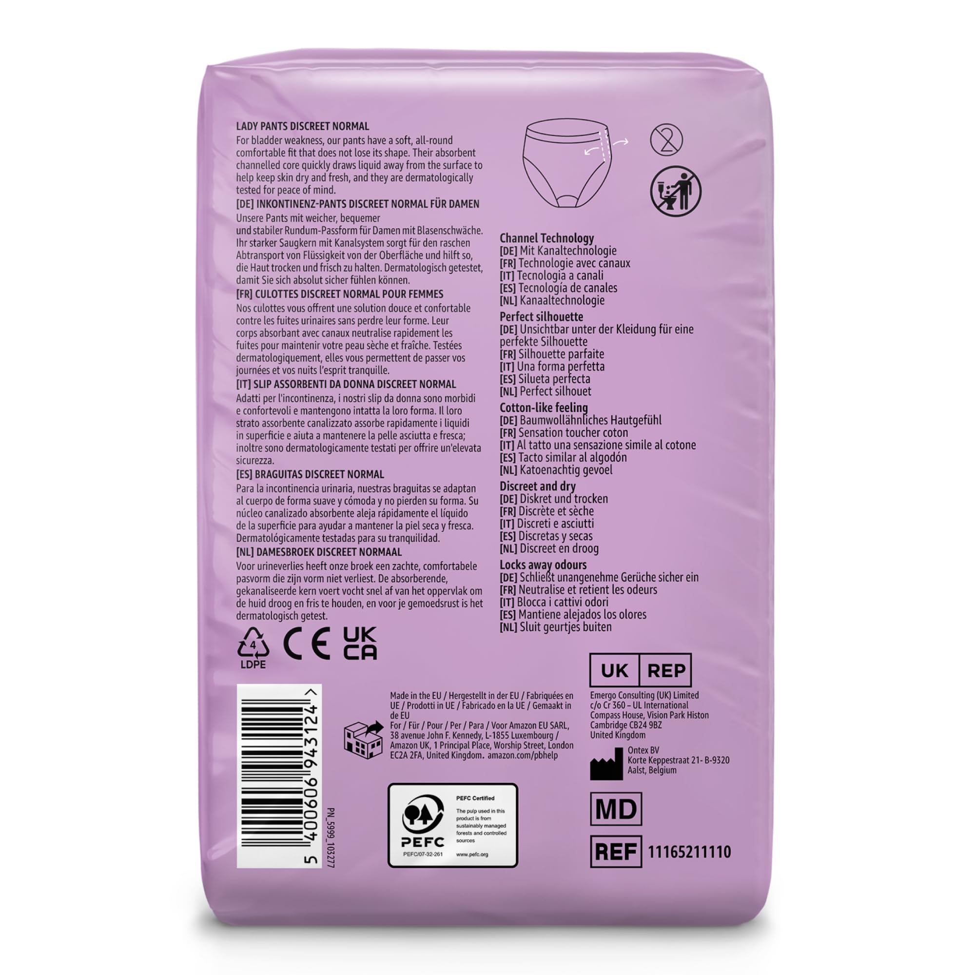 Healthcare by Amazon slip assorbenti donna M 40 pezzi