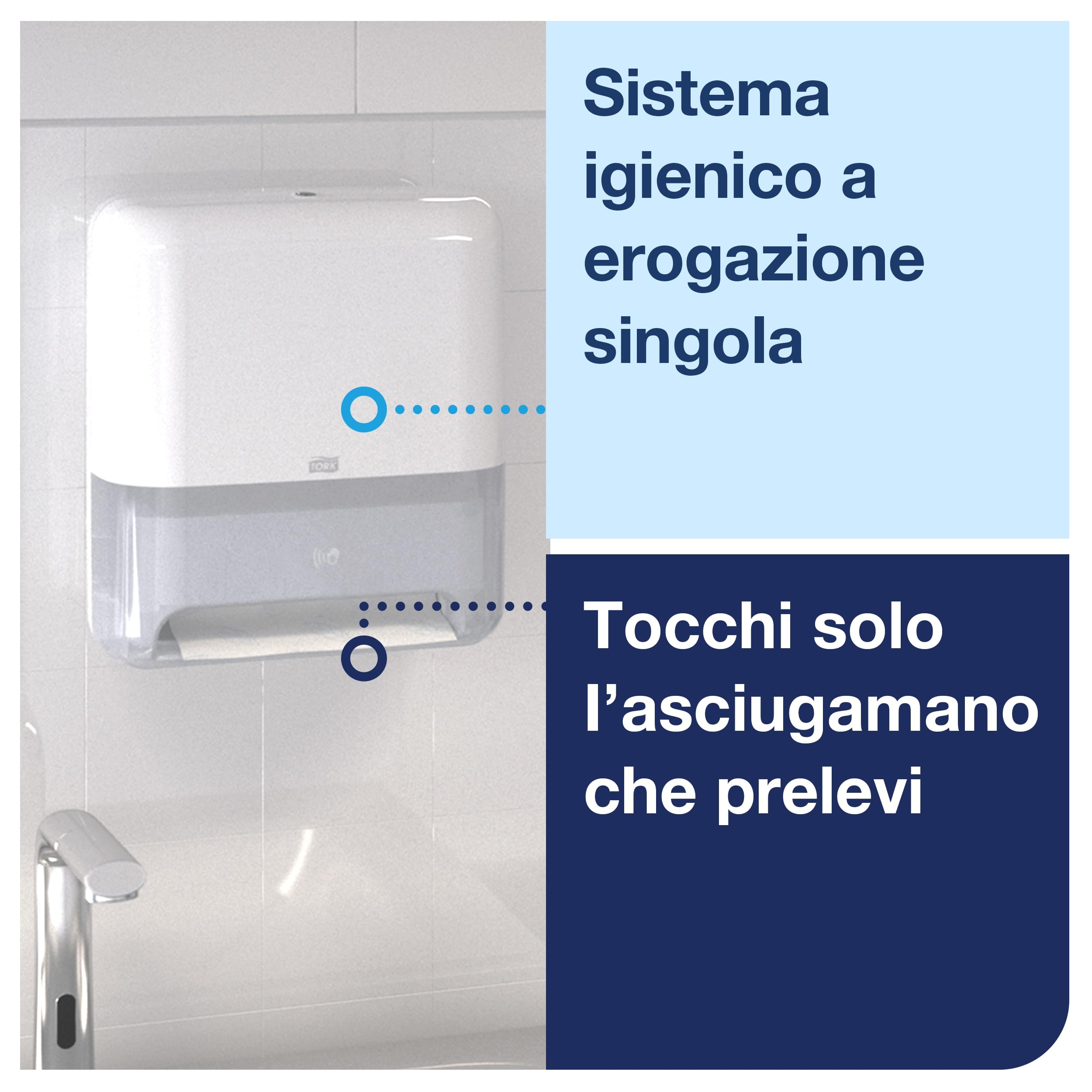Tork Matic Elevation 551100 dispenser asciugamani H1 bianco