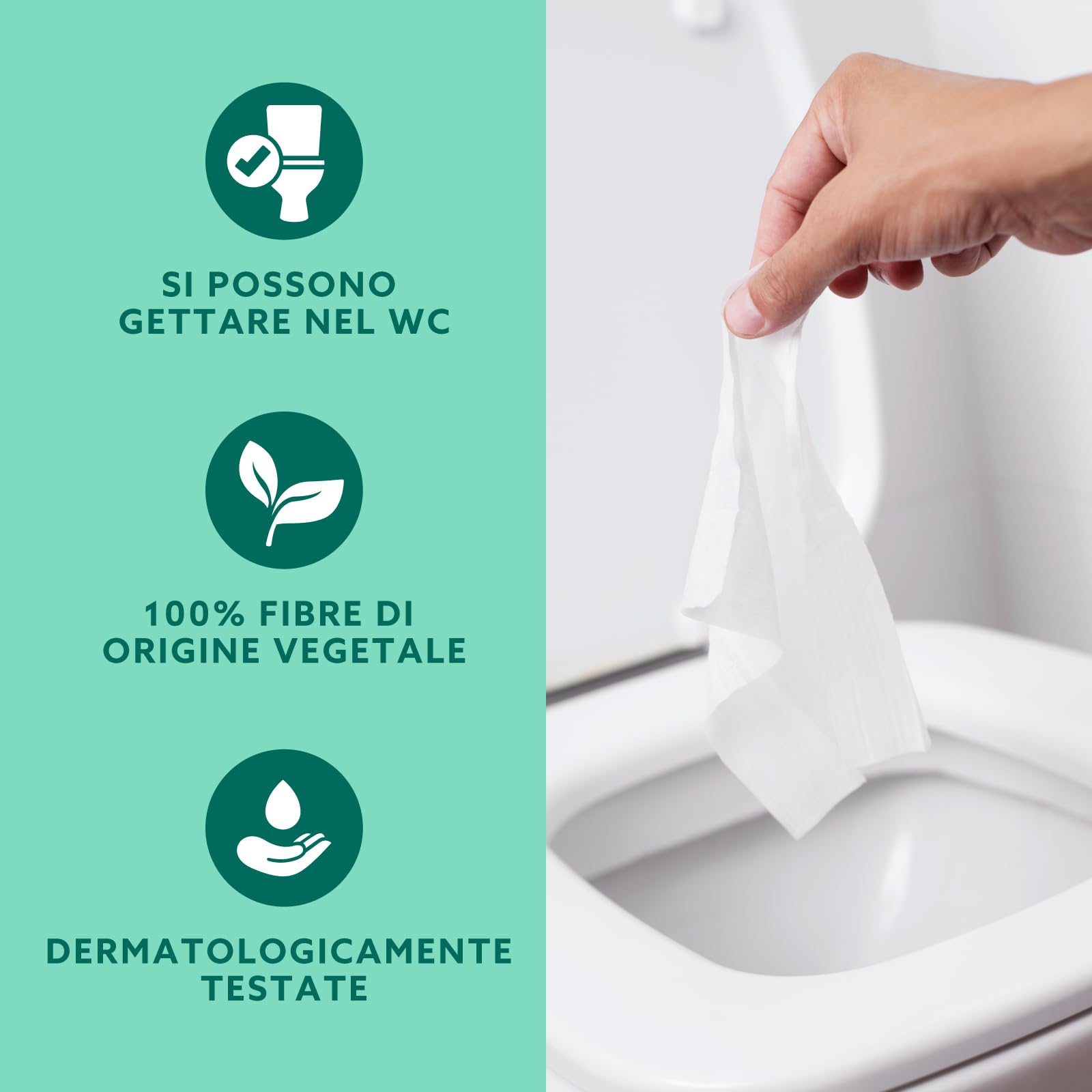 by Amazon Salviette Umide Aloe Vera 240 pezzi Gettabili WC