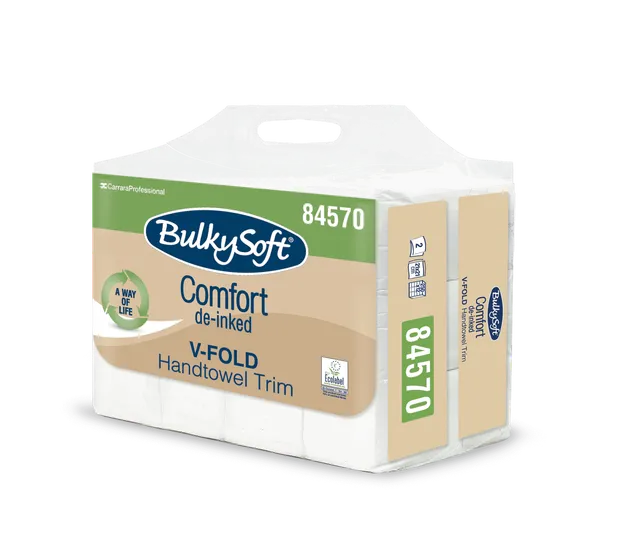 Bulkysoft Comfort V-Fold 2V Trim asciugamani carta Easybag