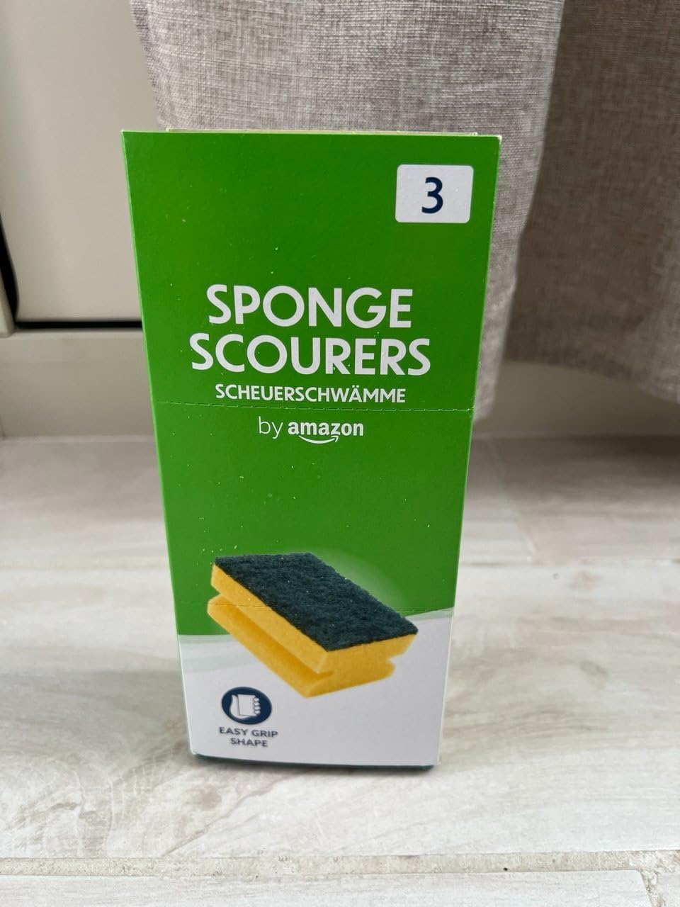 by Amazon Spugne abrasive pulizia 3 pezzi 9x7 cm