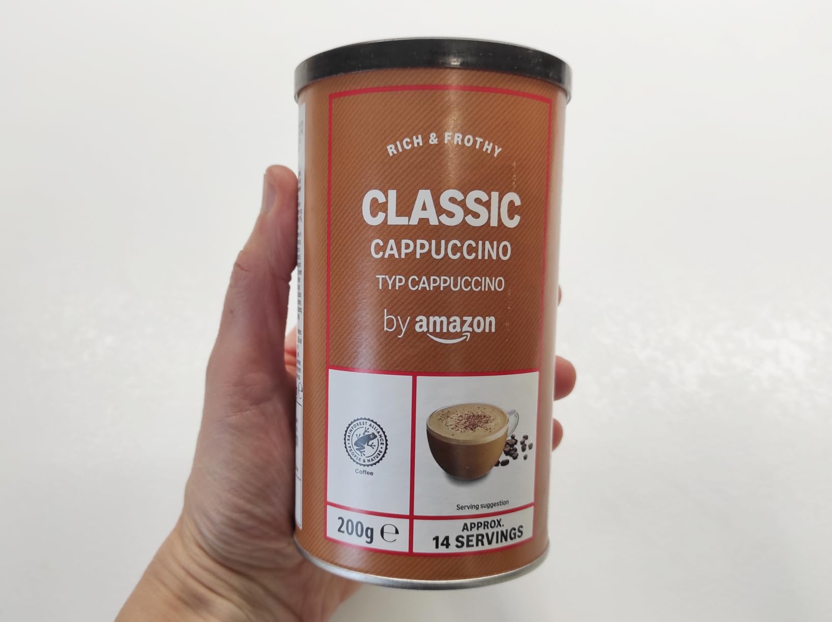 by Amazon cappuccino classico istantaneo 200 g 14 tazze