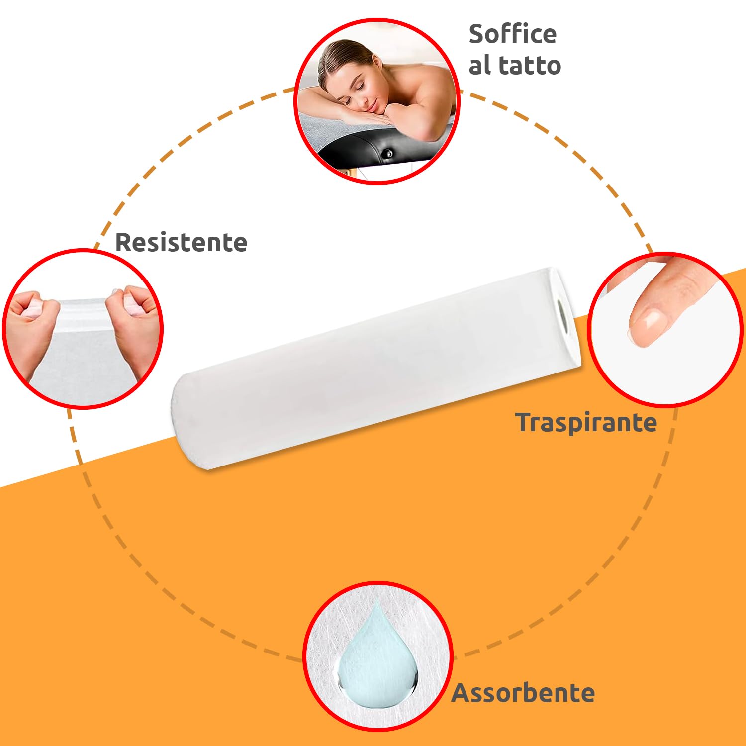 Akitaink carta lettino 2 veli 6 rotoli pura cellulosa