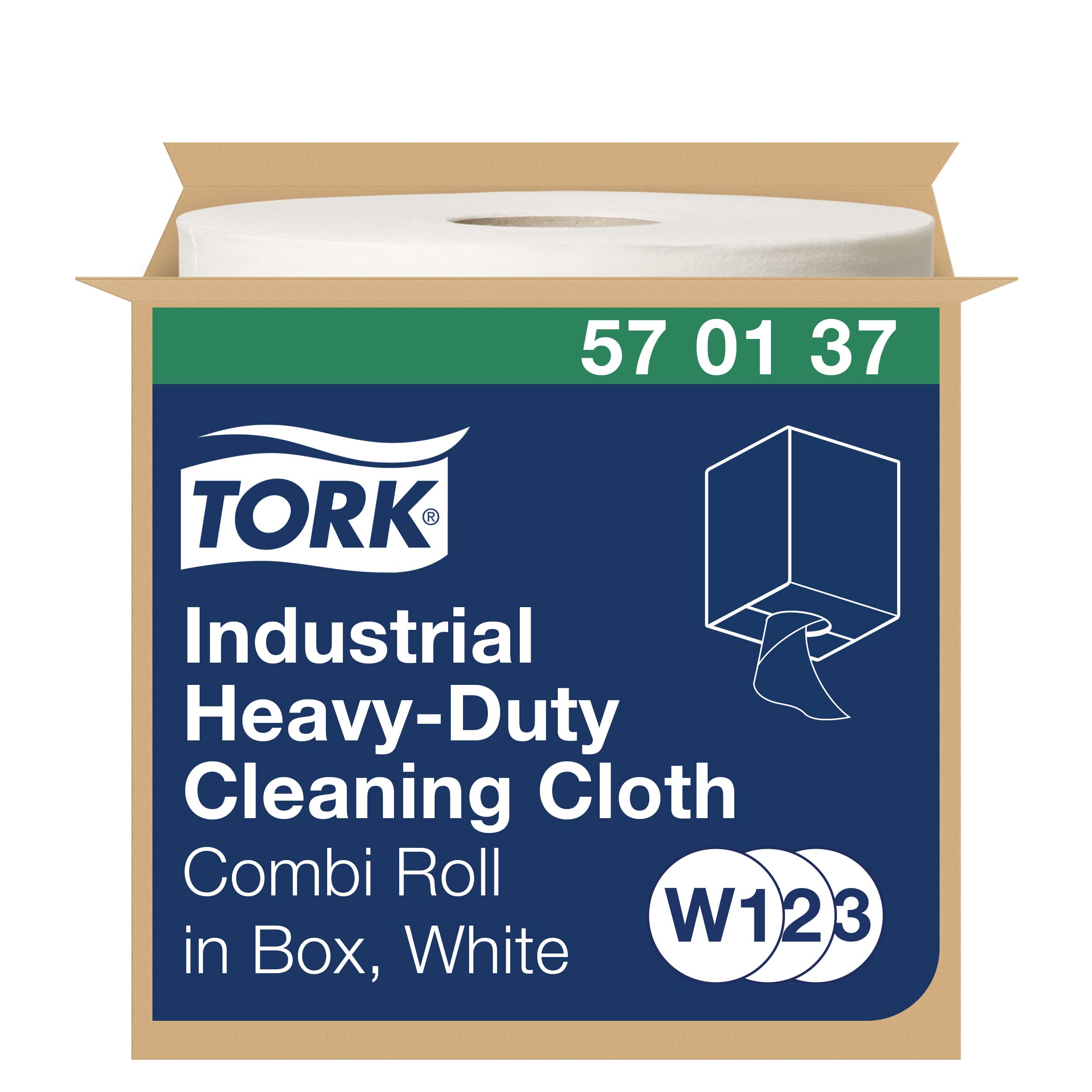 Tork 570137 panno carta asciugatura rotolo 160 strappi resistente