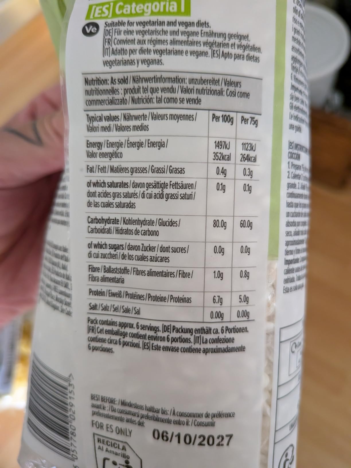 by Amazon Riso Arborio per Risotto 500 g Cremoso