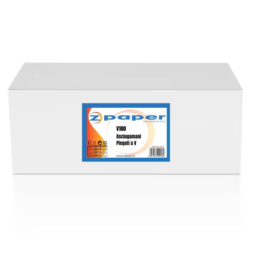 Zpaper V100 asciugamani piegati a V 3000 pezzi 2 veli