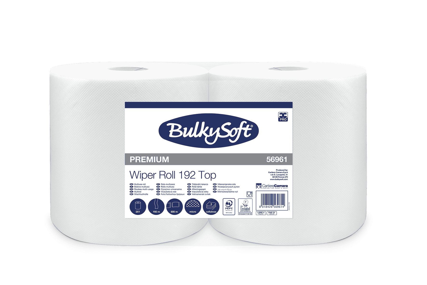 Bulkysoft Premium 192 Top rotolone in carta
