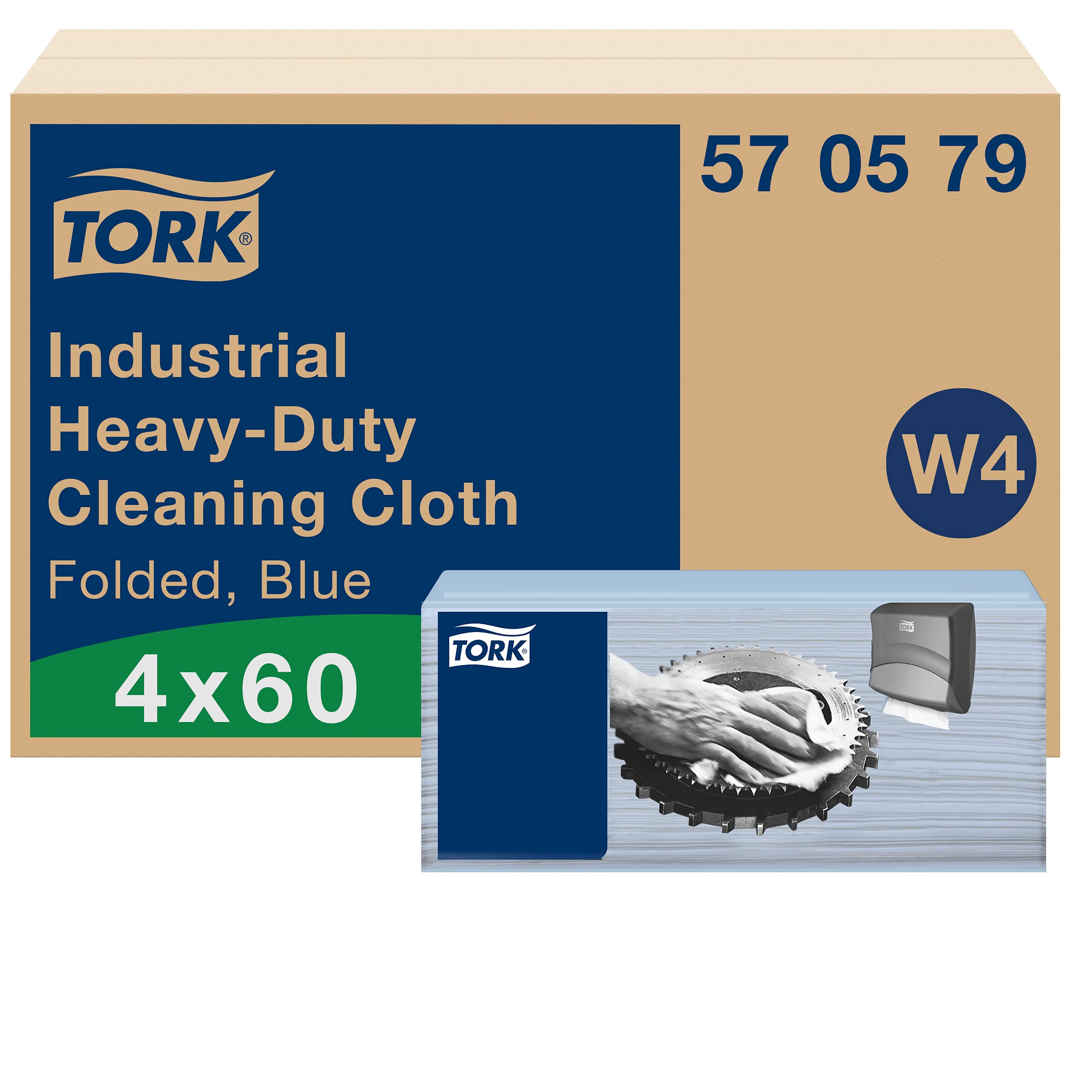 Tork 570479 panno pulizia industriale W4 bianco 60 panni