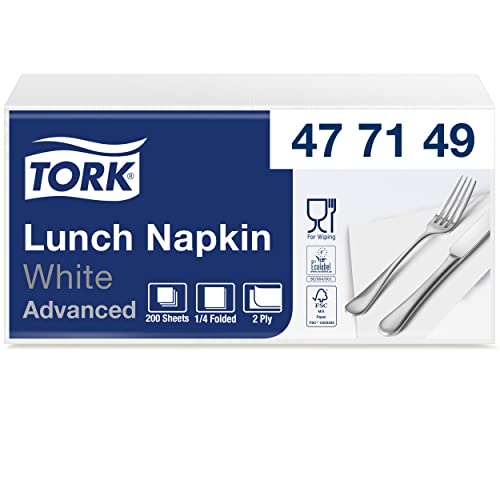 Tork tovagliolo pranzo bianco 33x33 cm 2 veli 200 pz