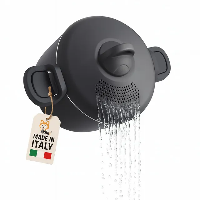 Akitaink Scolì pentola 22 cm 5L con scolapasta antiaderente