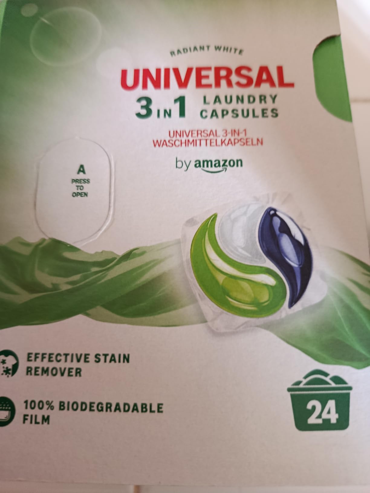by Amazon Universali capsule bucato bianchi e colorati 24 lavaggi