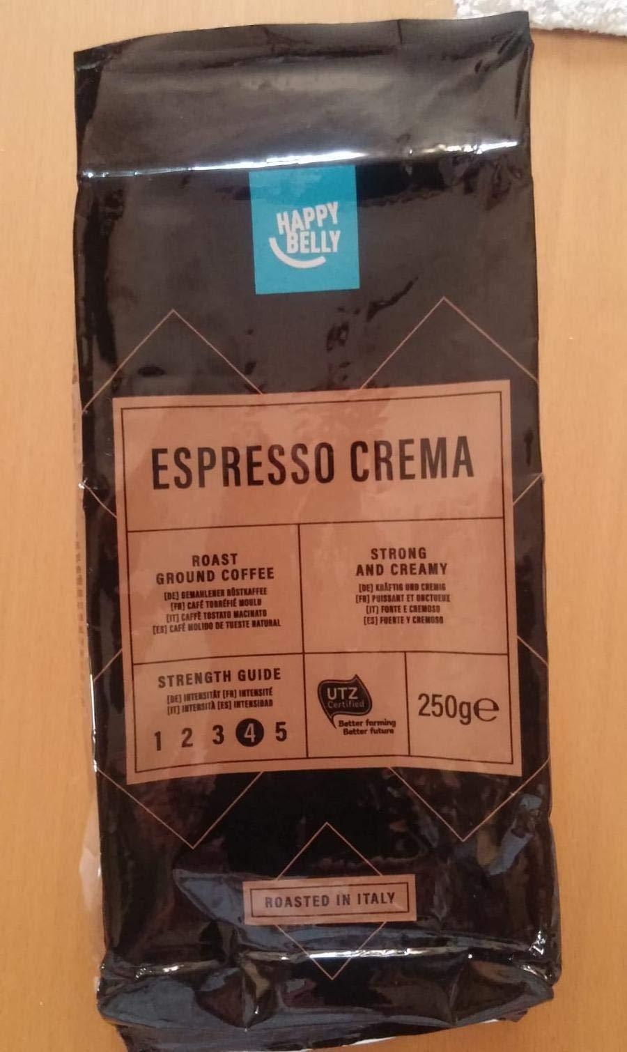 by Amazon Espresso Crema caffè macinato 4x250g tostatura chiara