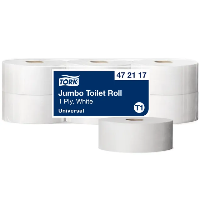 Tork Universal 472117 carta igienica jumbo 6 rotoli 1 velo 650 m