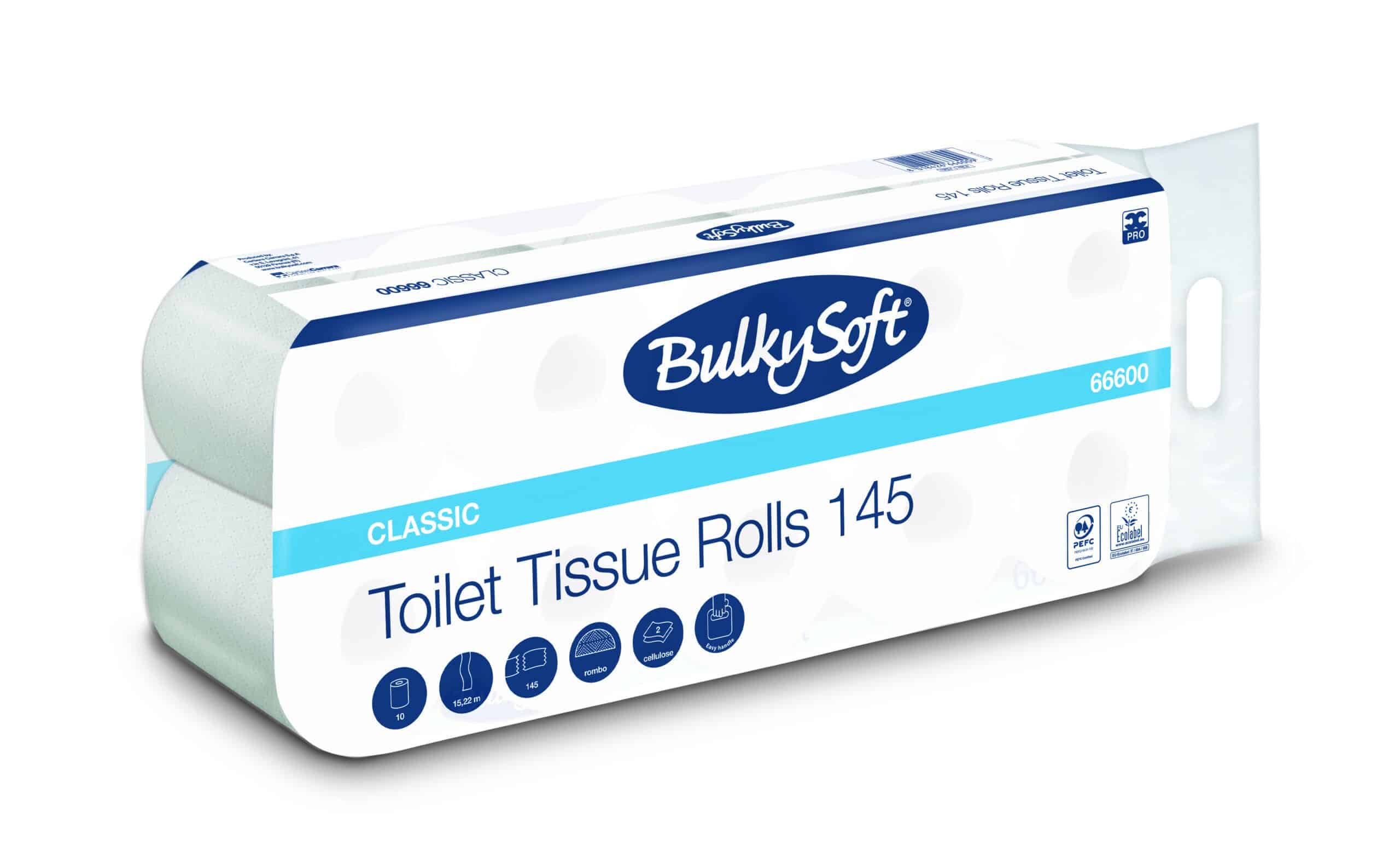 Bulkysoft Classic Toilet Tissue Rolls 145 carta igienica