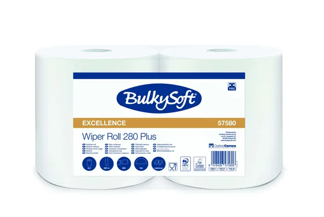 Bulkysoft Excellence Wiper Roll 280 Plus bobina carta