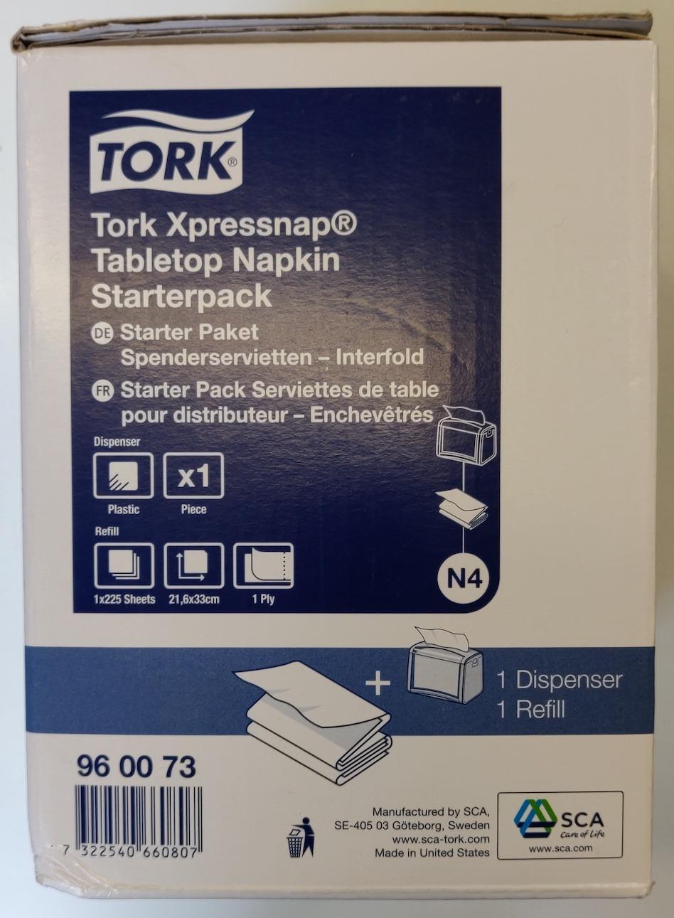 Tork Xpressnap 960073 starter pack dispenser tovaglioli grigio