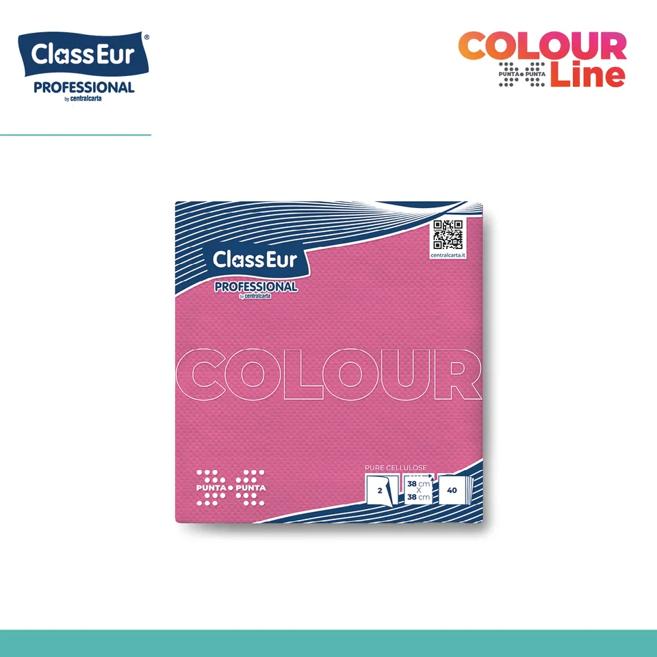 Centralcarta 38x38 2 veli tovaglioli fucsia