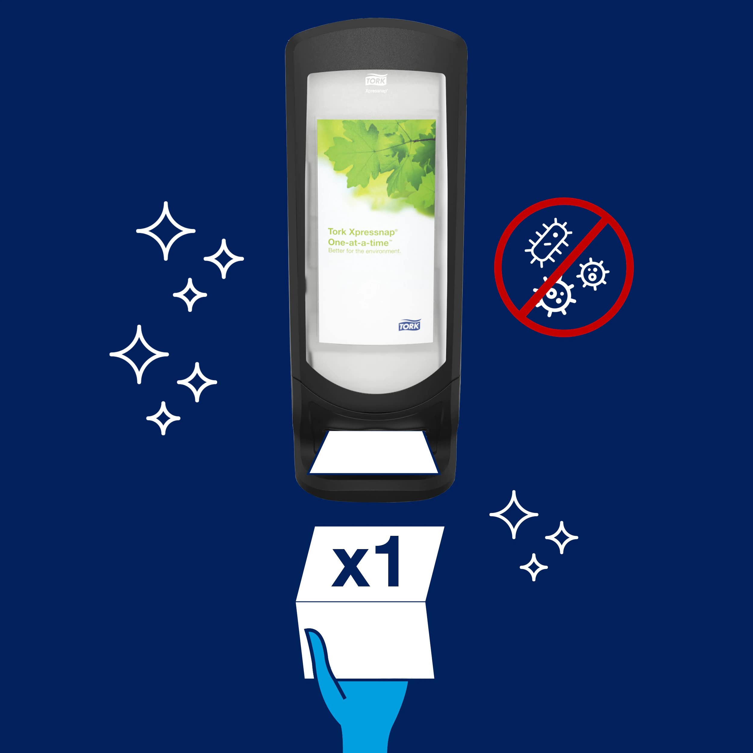Tork Xpressnap N4 272211 dispenser tovaglioli nero verticale