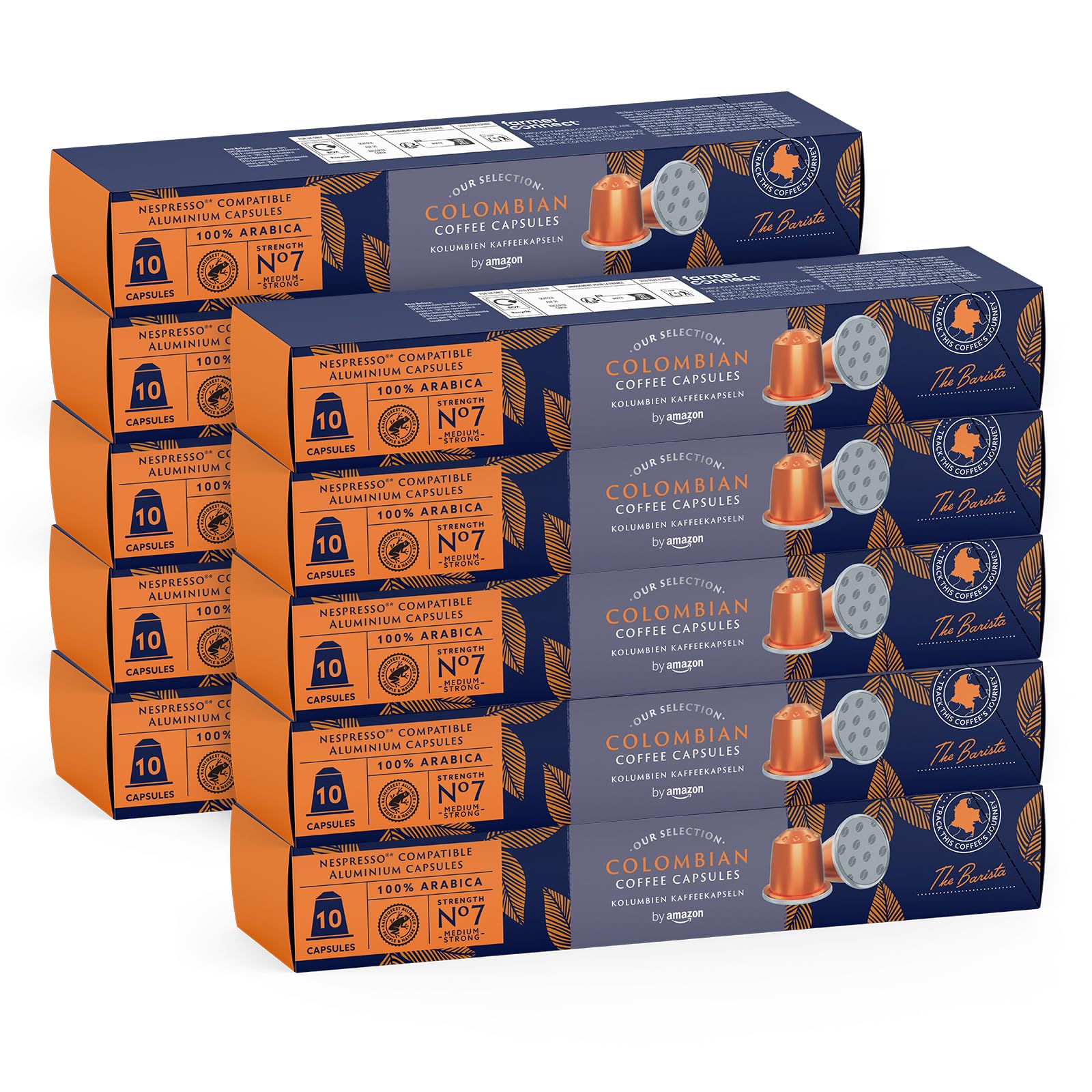 by Amazon Brasiliano capsule caffe 100 pz tostatura media